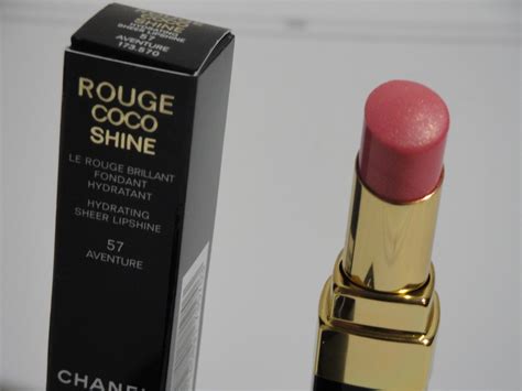 chanel coco shine 57 aventure|Chanel Aventure Rouge Coco Shine Hydrating Sheer Lipshine.